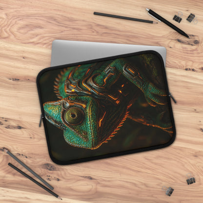 Cipher Cam • Dual Zipper Laptop Sleeve tech accessory by Black Hat Pixels