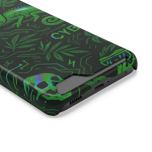 Digital Jungle • Samsung Galaxy S22 • Tough Case with Card Holder • Wireless Friendly