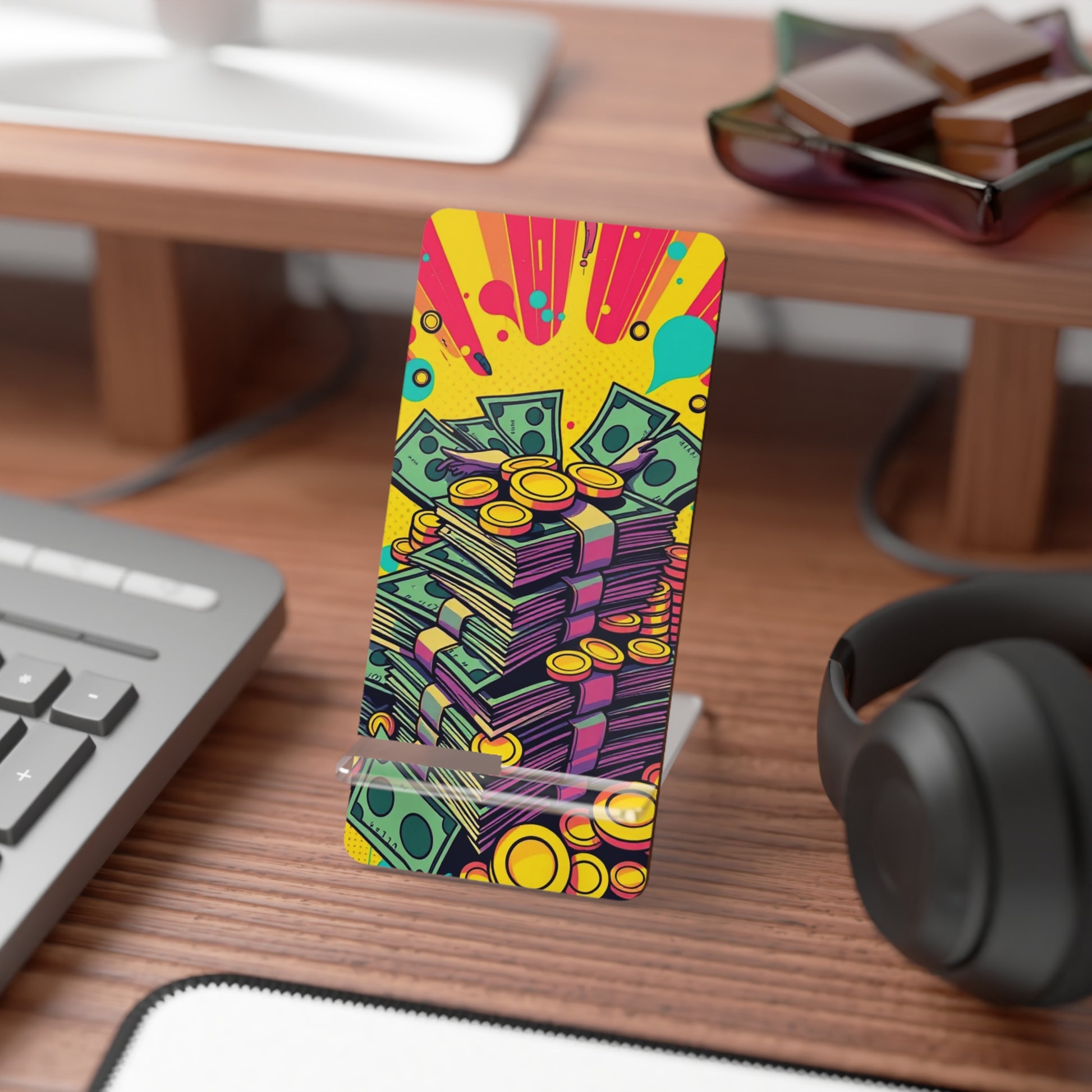 Stack Riot • Smartphone Display Stand tech accessory by Black Hat Pixels