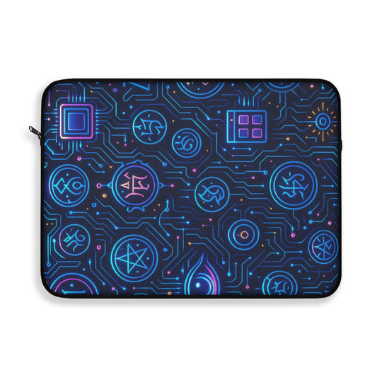 Cypher Glyphs • Single Zipper Laptop Sleeve