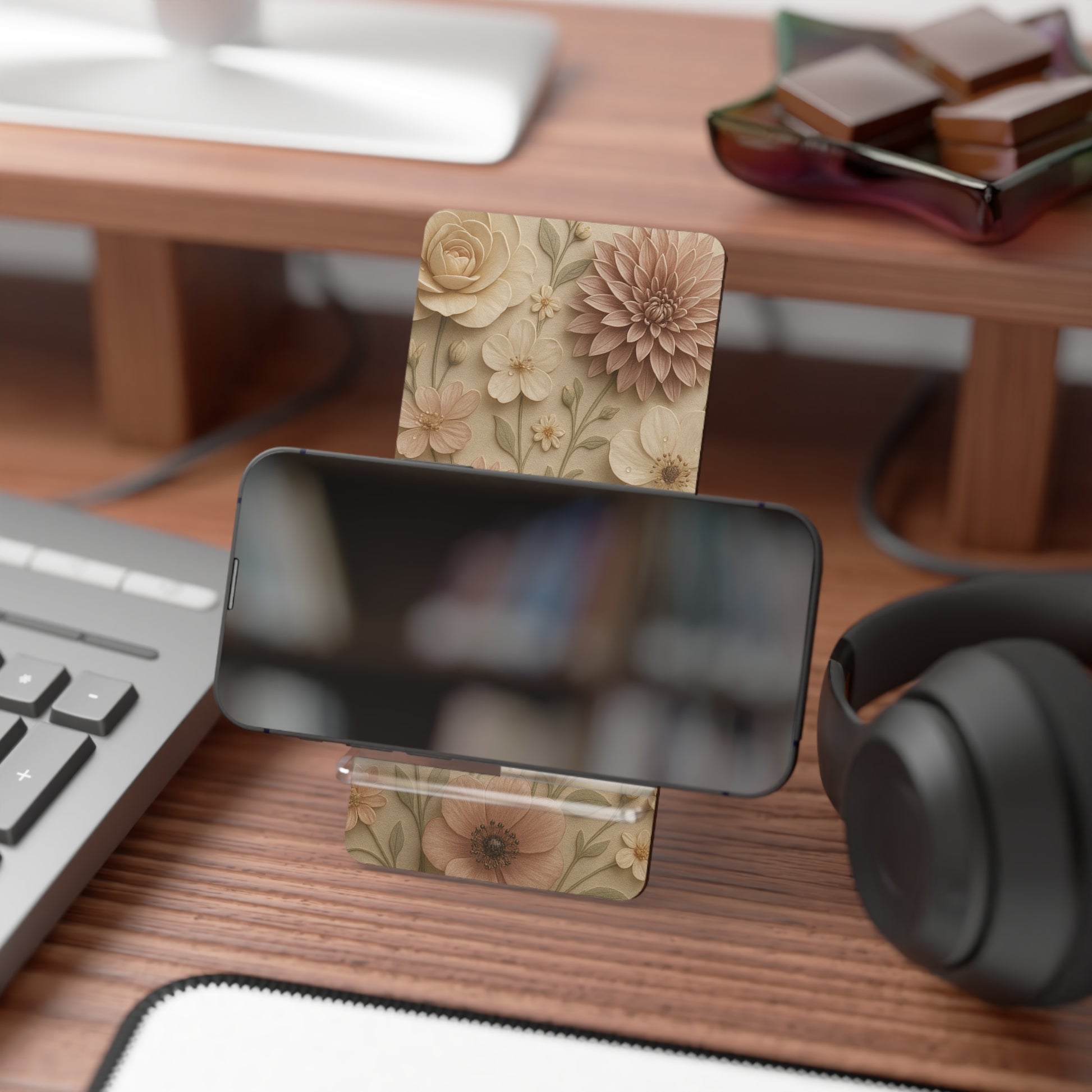 Blush Mourne • Smartphone Display Stand tech accessory by Black Hat Pixels