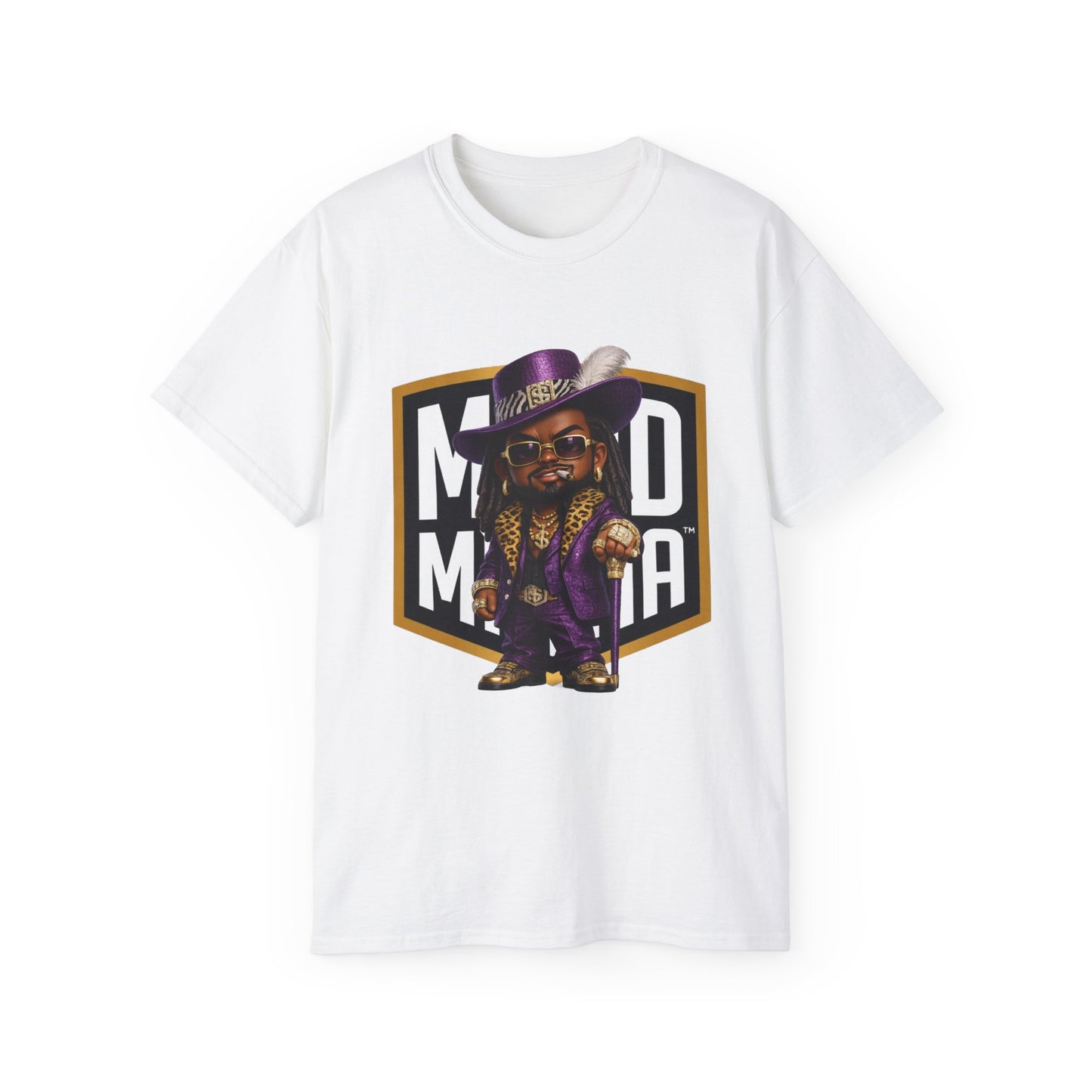 Lucien Royale • Velvet Authority • Mood Militia • T-Shirt • Black Hat Pixels • Unisex