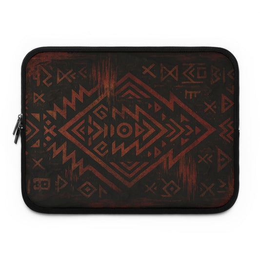 Tribal Glitch • Dual Zipper Laptop Sleeve