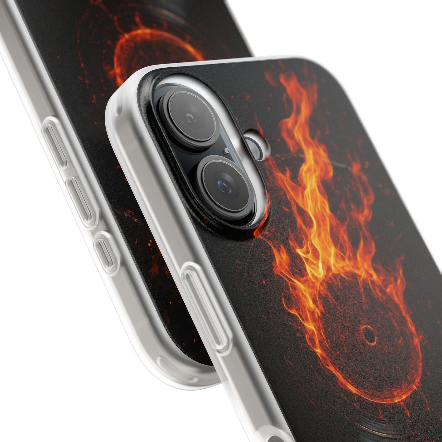 Vinyl Inferno • Apple iPhone 16 • Flexi Clear Case