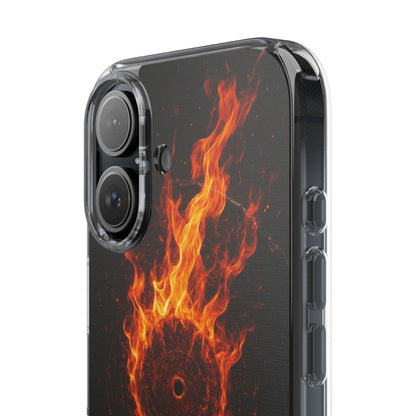 Vinyl Inferno • Apple iPhone 16 • Clear Case