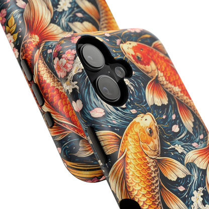 Crimson Current – Bound Reflection • Obsidian Irezumi™ • Apple iPhone 17 Pro • MagSafe Tough Case