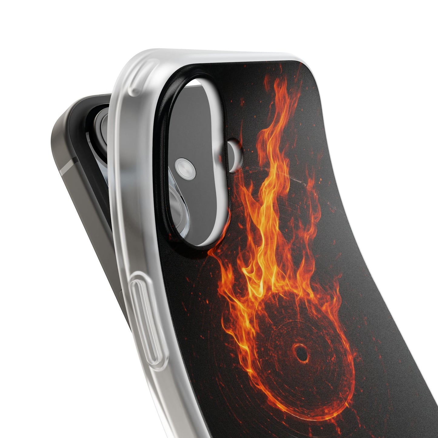 Vinyl Inferno • Apple iPhone 16 • Flexi Clear Case