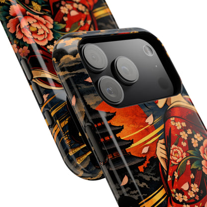 Veiled Grace – Hidden Reckoning • Obsidian Irezumi™ • Apple iPhone 17 Pro • MagSafe Tough Case