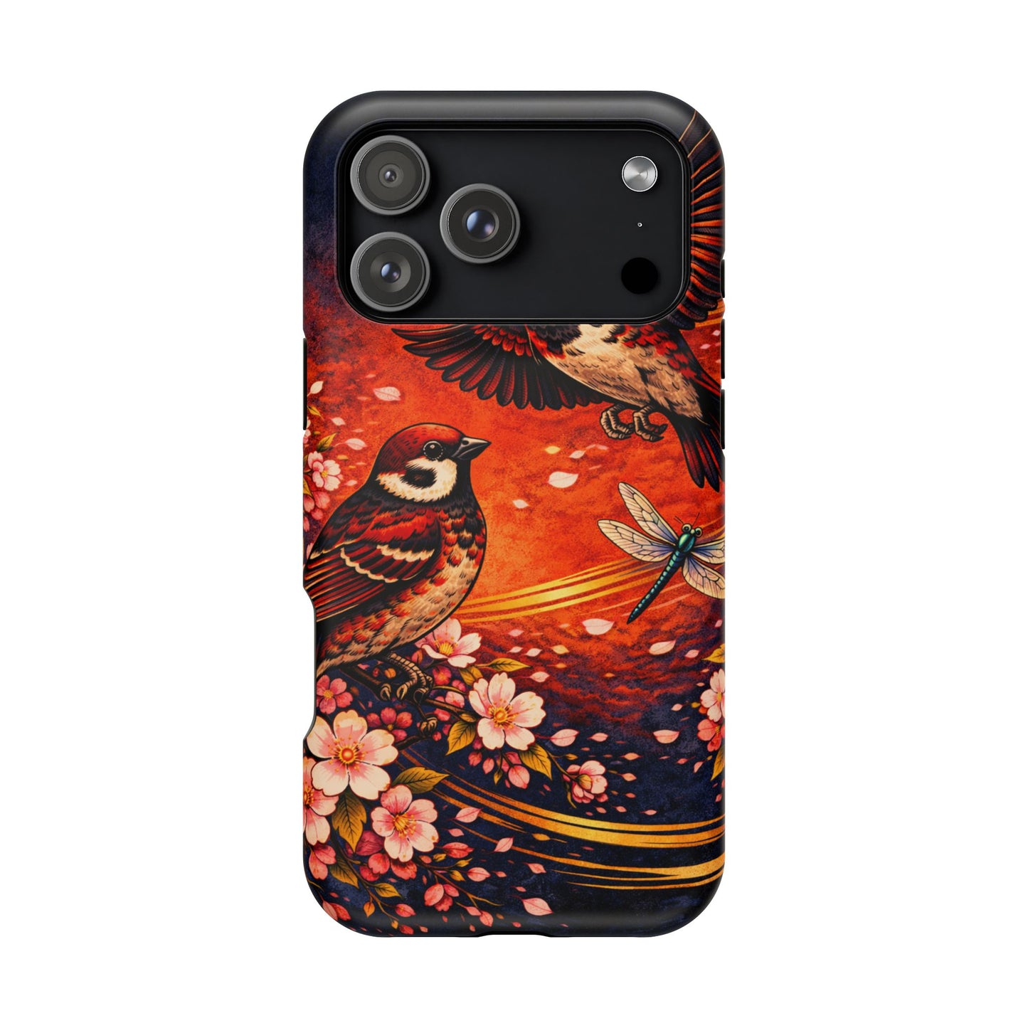 Quiet Witness – Fleeting Mercy • Obsidian Irezumi™ • Apple iPhone 17 Pro • MagSafe Tough Case