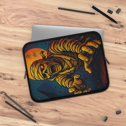 Mystic Mummy • Dual Zipper Laptop Sleeve tech accessory by Black Hat Pixels