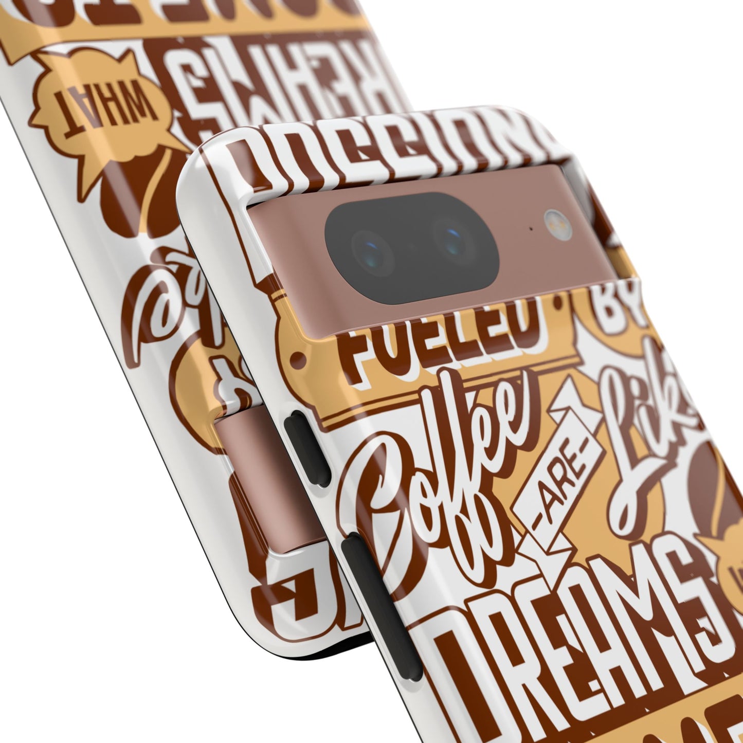 Fueled By Coffee • Google Pixel 8 • Tough Case • Wireless Friendly