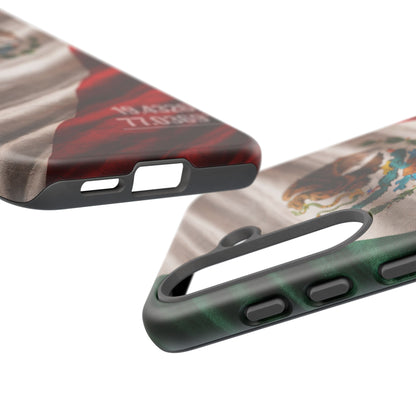 Mexico • Street Sovereign – Aztec Valor • Samsung Galaxy S25 • Wireless Friendly • Tough Case