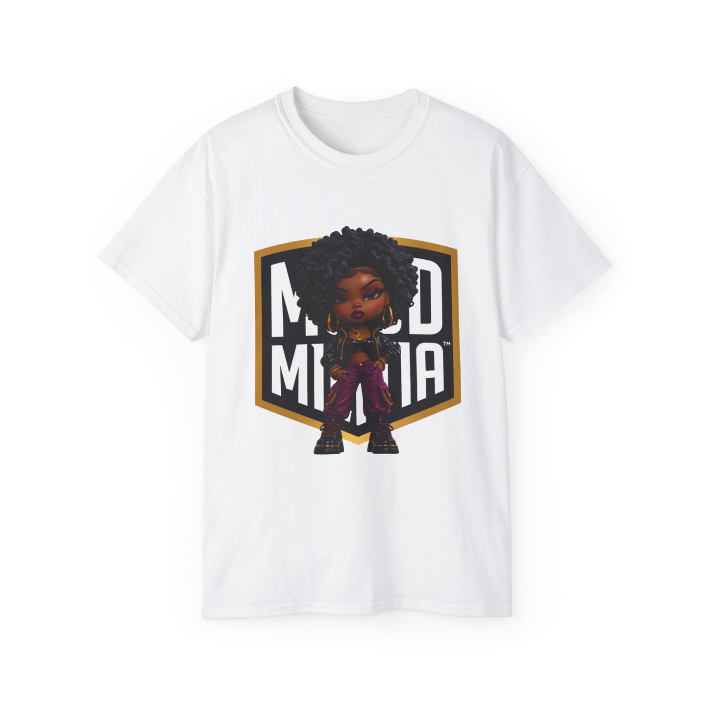 Zaria Noir • Velvet Command • Mood Militia • T-Shirt • Black Hat Pixels • Unisex