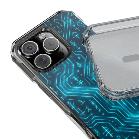 Circuit Glyph • Apple iPhone 16 • MagSafe® Clear Case