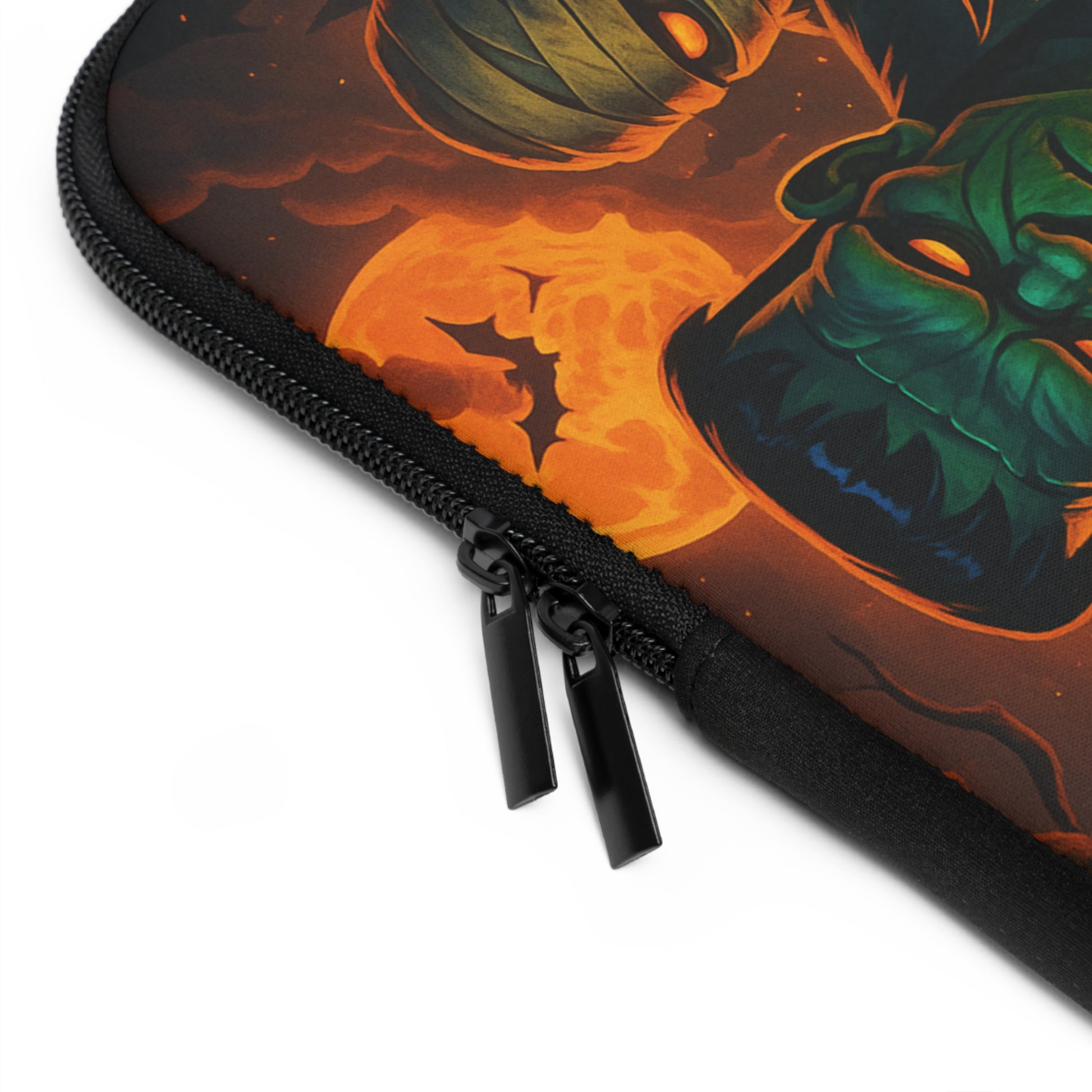 Ghoul Gang • Dual Zipper Laptop Sleeve tech accessory by Black Hat Pixels