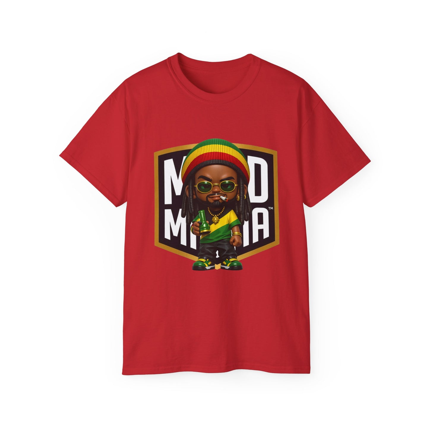 Zion Riddim • Irie Authority • Mood Militia • T-Shirt • Black Hat Pixels • Unisex
