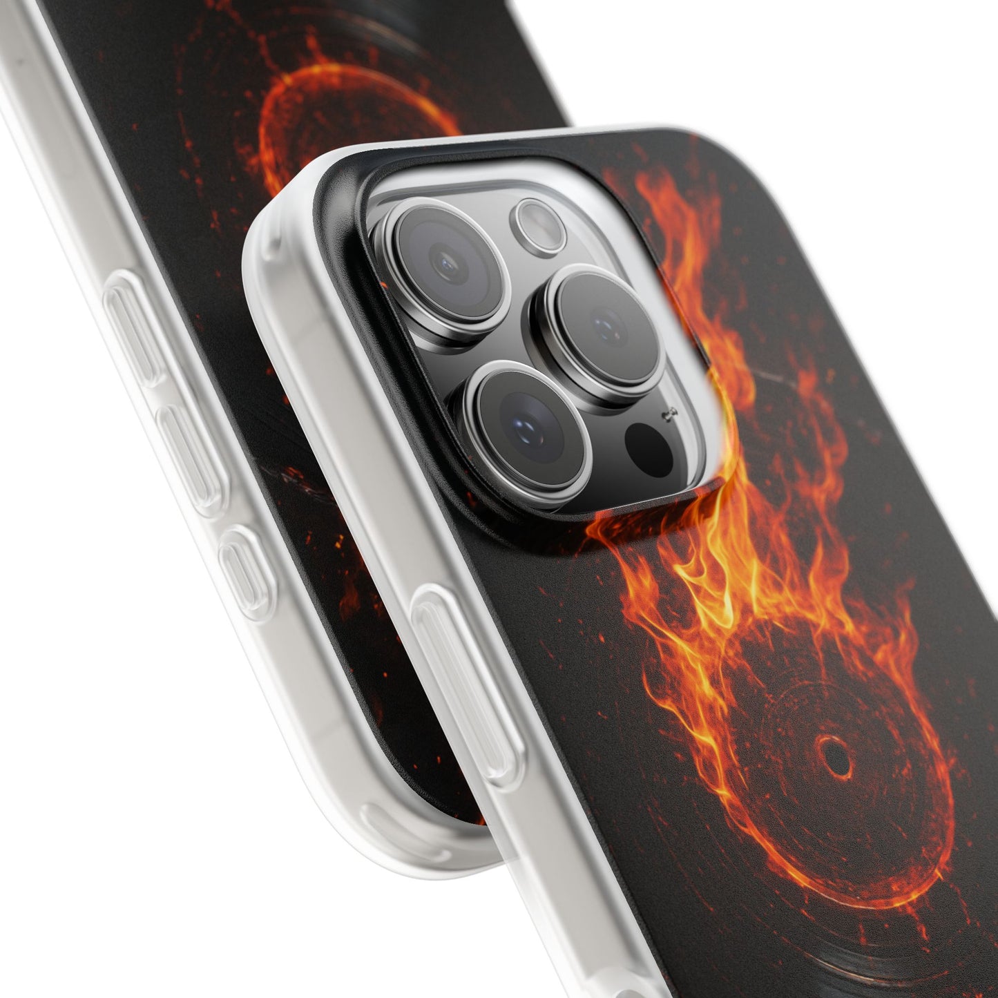 Vinyl Inferno • Apple iPhone 16 • Flexi Clear Case