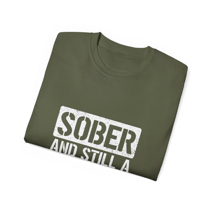 Sober & Still A Rockstar • Recovery Works • T-Shirt
