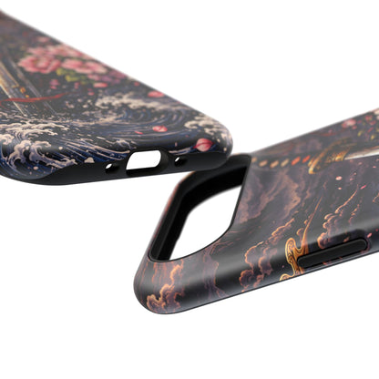 Forged Edge – Fractured Oath • Obsidian Irezumi™ • Apple iPhone 17 Pro • MagSafe Tough Case