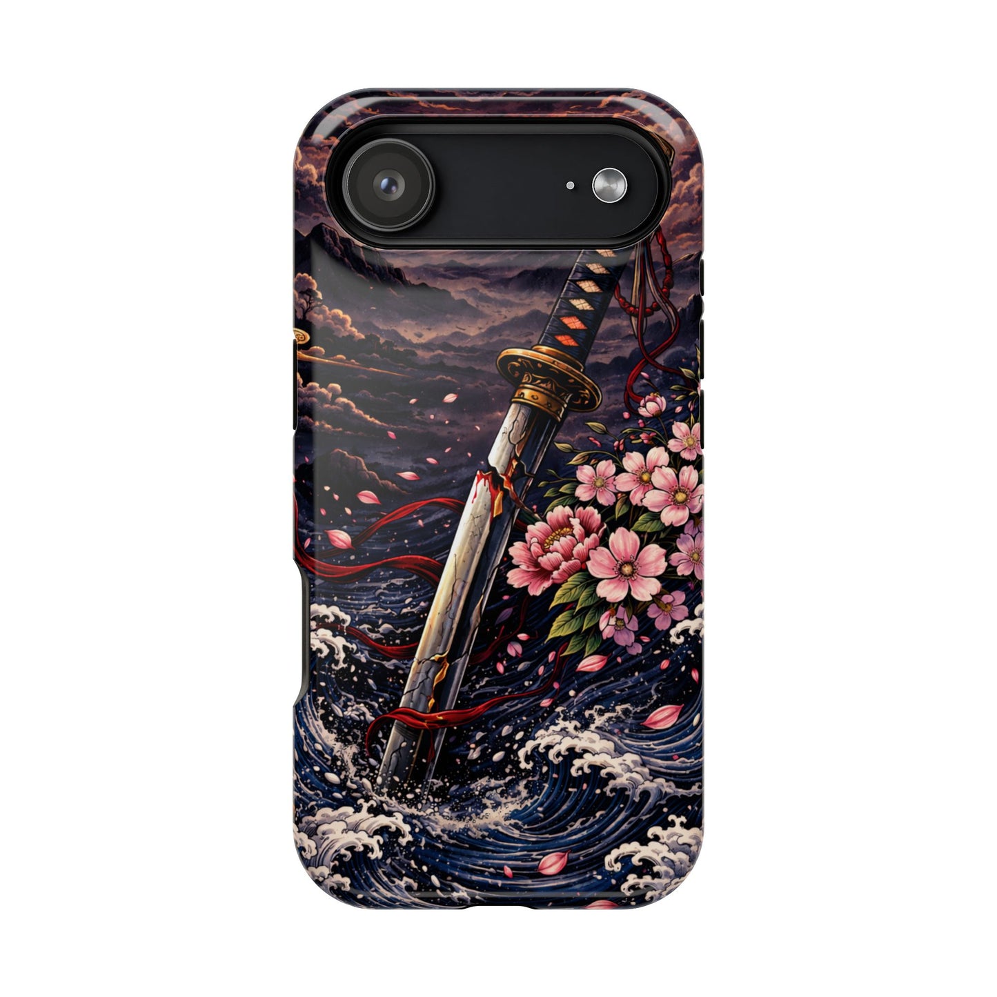 Forged Edge – Fractured Oath • Obsidian Irezumi™ • Apple iPhone 17 Pro • MagSafe Tough Case