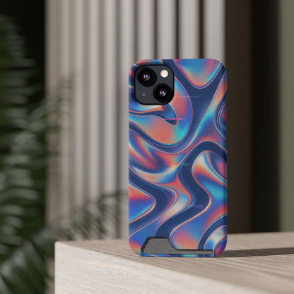 Chrome Illusion • Apple iPhone 13 • Tough Case with Card Holder • MagSafe®