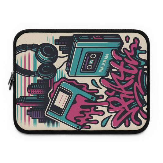 Retro Beats • Dual Zipper Laptop Sleeve
