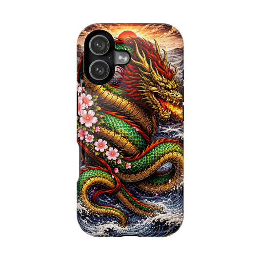 Dragon Oath – Sovereign Flame • Obsidian Irezumi™ • Apple iPhone 17 Pro • MagSafe Tough Case
