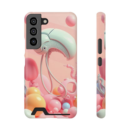 Alien Trinkets • Samsung Galaxy S22 • Tough Case with Card Holder • Wireless Friendly