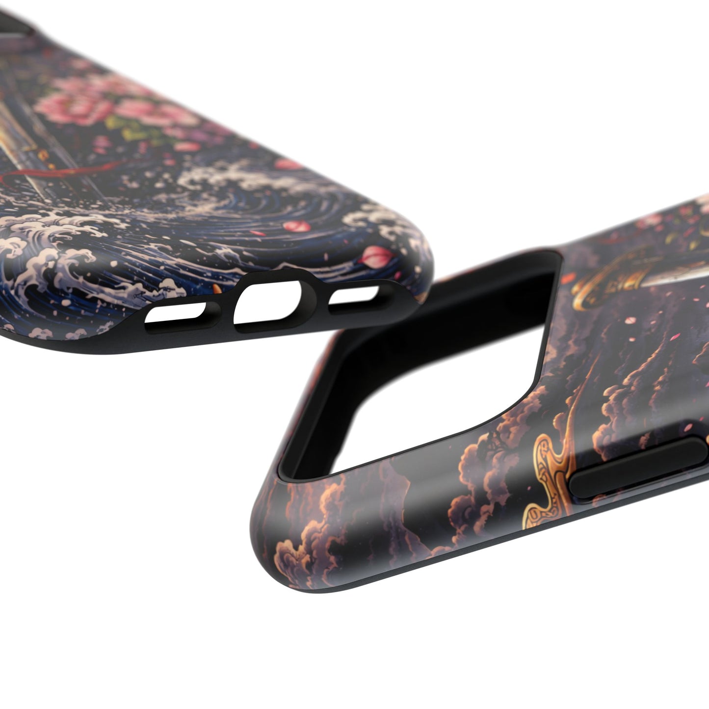 Forged Edge – Fractured Oath • Obsidian Irezumi™ • Apple iPhone 17 Pro • MagSafe Tough Case