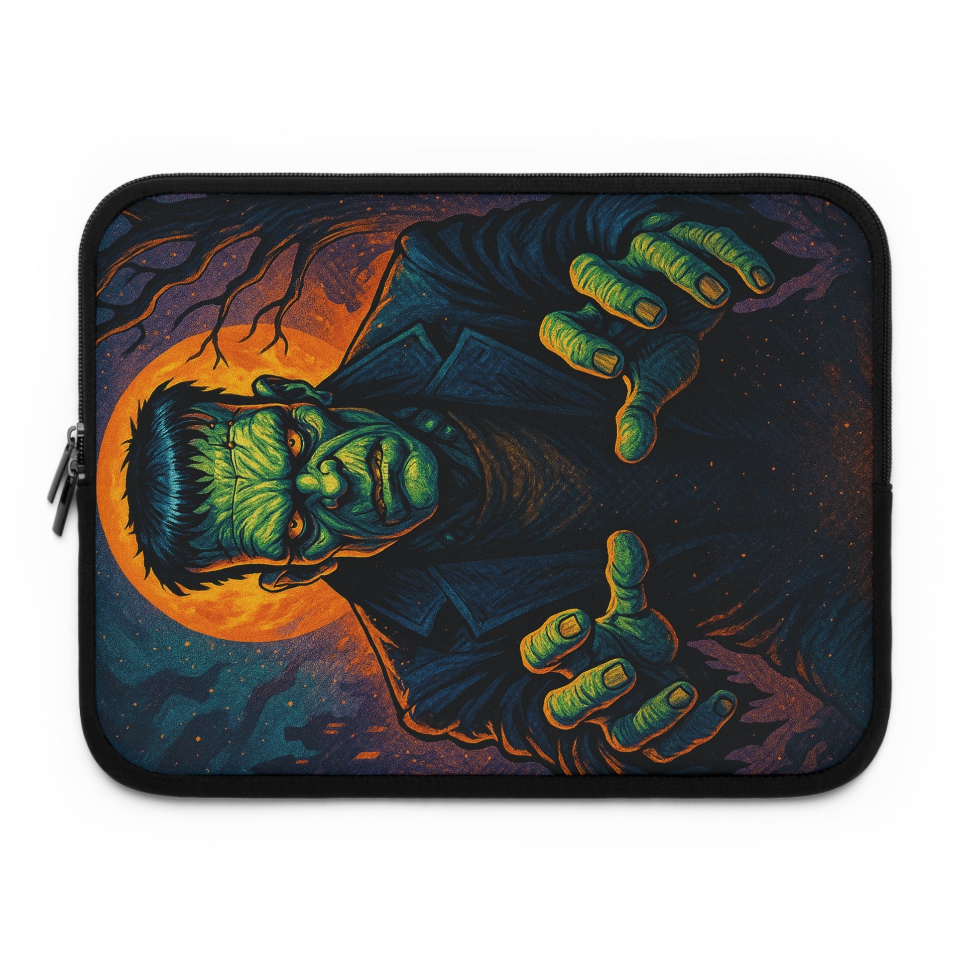 Frankie Baby • Dual Zipper Laptop Sleeve tech accessory by Black Hat Pixels