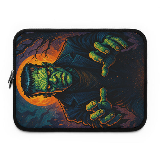 Frankie Baby • Dual Zipper Laptop Sleeve tech accessory by Black Hat Pixels