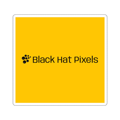 Black Hat Pixels • Die-Cut Sticker