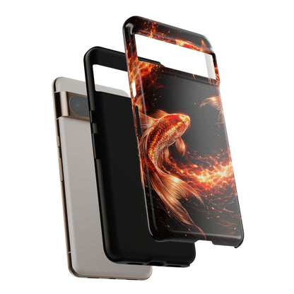Fire Koi • Google Pixel 8 • Tough Case • Wireless Friendly