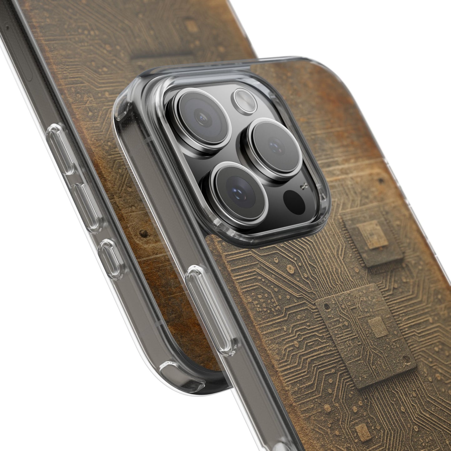 Sand Circuit • Apple iPhone 16 • Clear Case