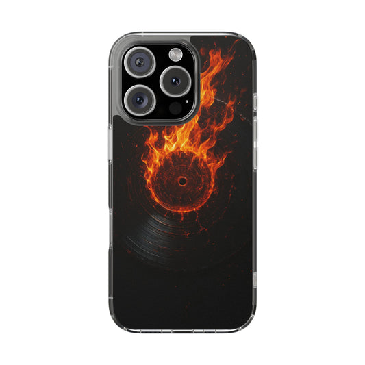 Vinyl Inferno • Apple iPhone 16 • Clear Case