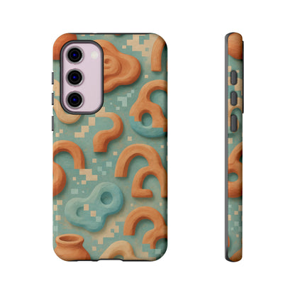 Pixel Clay • Samsung Galaxy S23 • Tough Case • Wireless Friendly