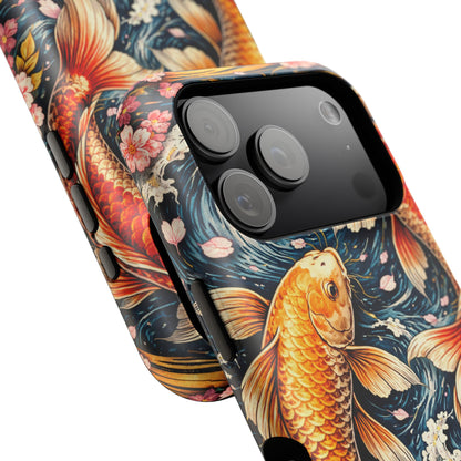 Crimson Current – Bound Reflection • Obsidian Irezumi™ • Apple iPhone 17 Pro • MagSafe Tough Case