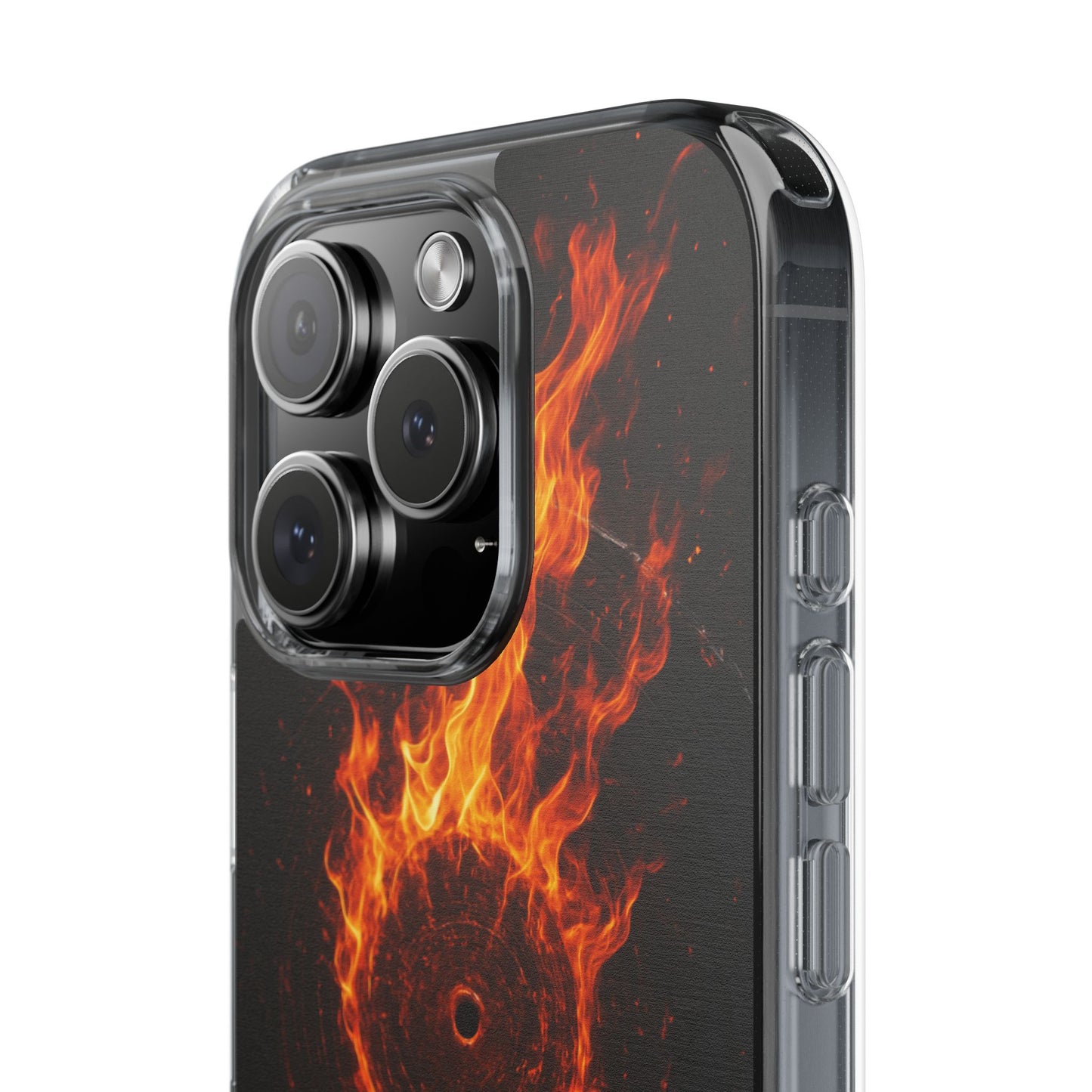 Vinyl Inferno • Apple iPhone 16 • Clear Case