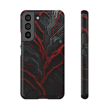 Binary Vein • Samsung Galaxy S22 • MagSafe® Tough Case with Card Holder