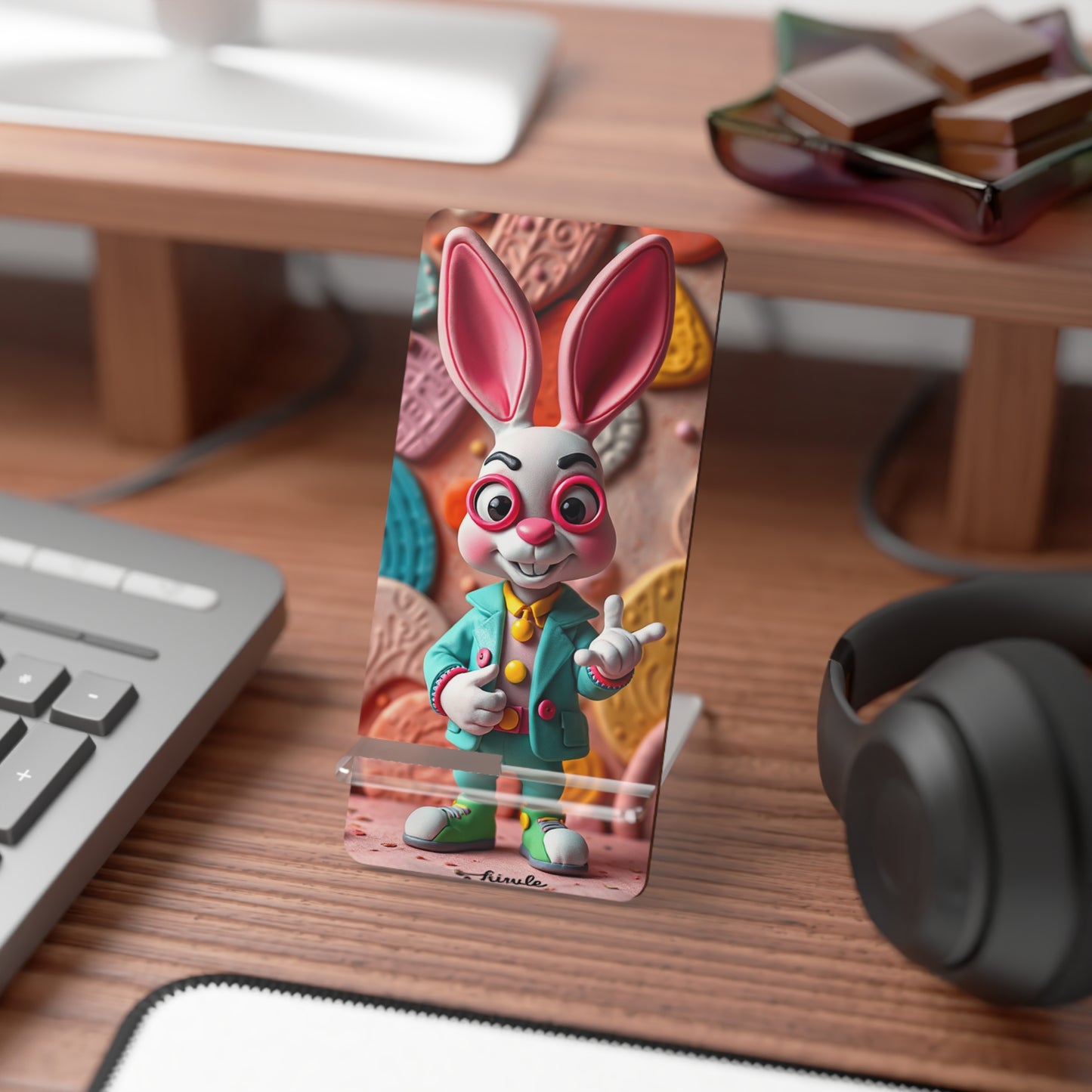 Vibe Bunny • Smartphone Display Stand tech accessory by Black Hat Pixels