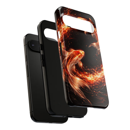 Fire Koi • Google Pixel 9 • Tough Case • Wireless Friendly