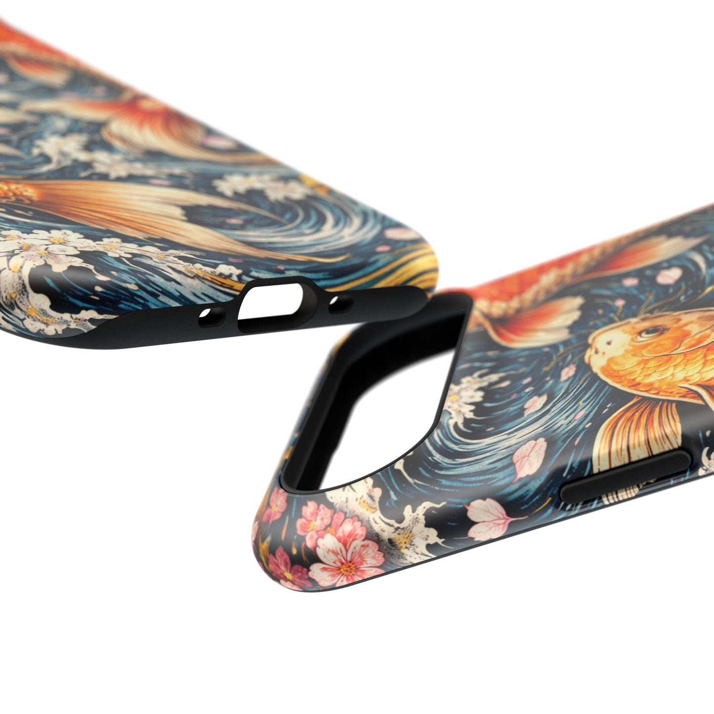 Crimson Current – Bound Reflection • Obsidian Irezumi™ • Apple iPhone 17 Pro • MagSafe Tough Case