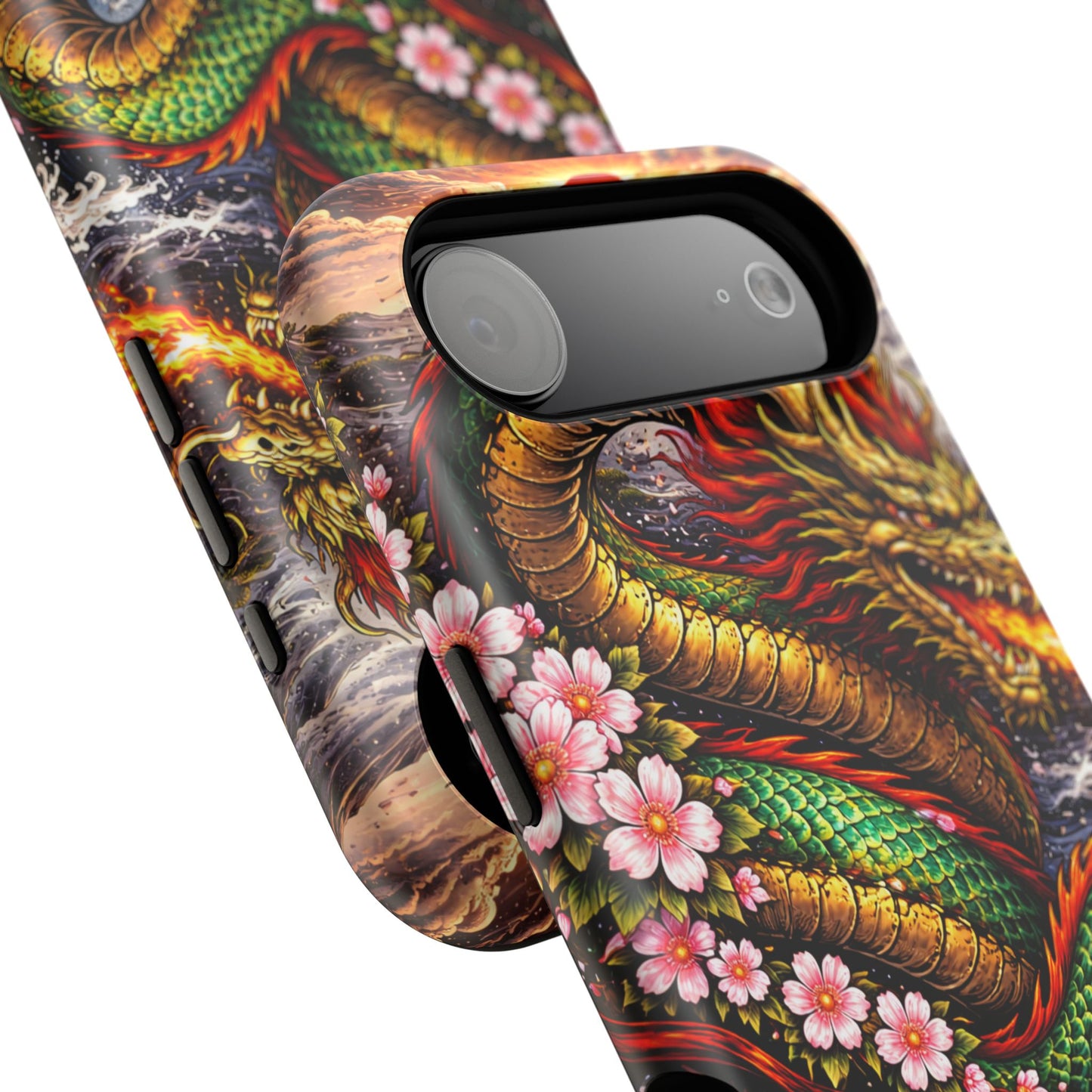Dragon Oath – Sovereign Flame • Obsidian Irezumi™ • Apple iPhone 17 Pro • MagSafe Tough Case