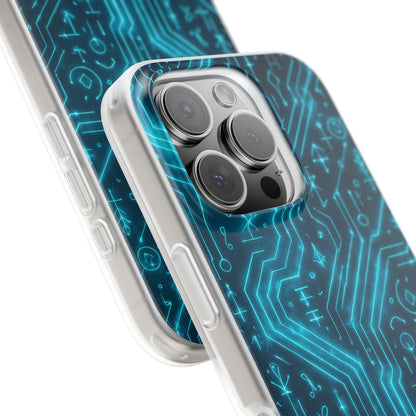 Circuit Glyph • Apple iPhone 16 • Flexi Clear Case