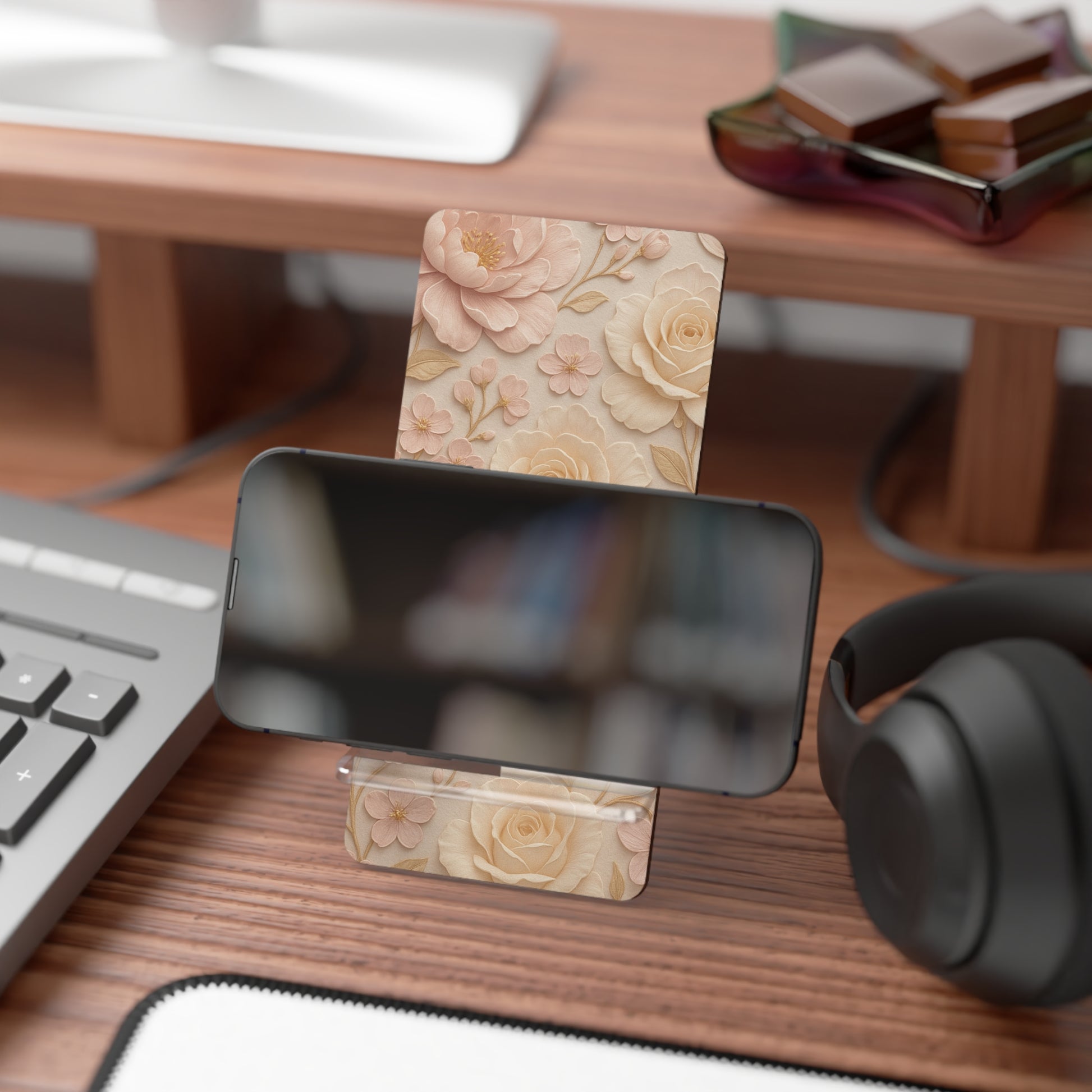 Thorn Whisper • Smartphone Display Stand tech accessory by Black Hat Pixels