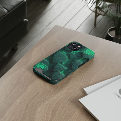 Digital Terrain • Apple iPhone 13 • Tough Case with Card Holder • MagSafe®
