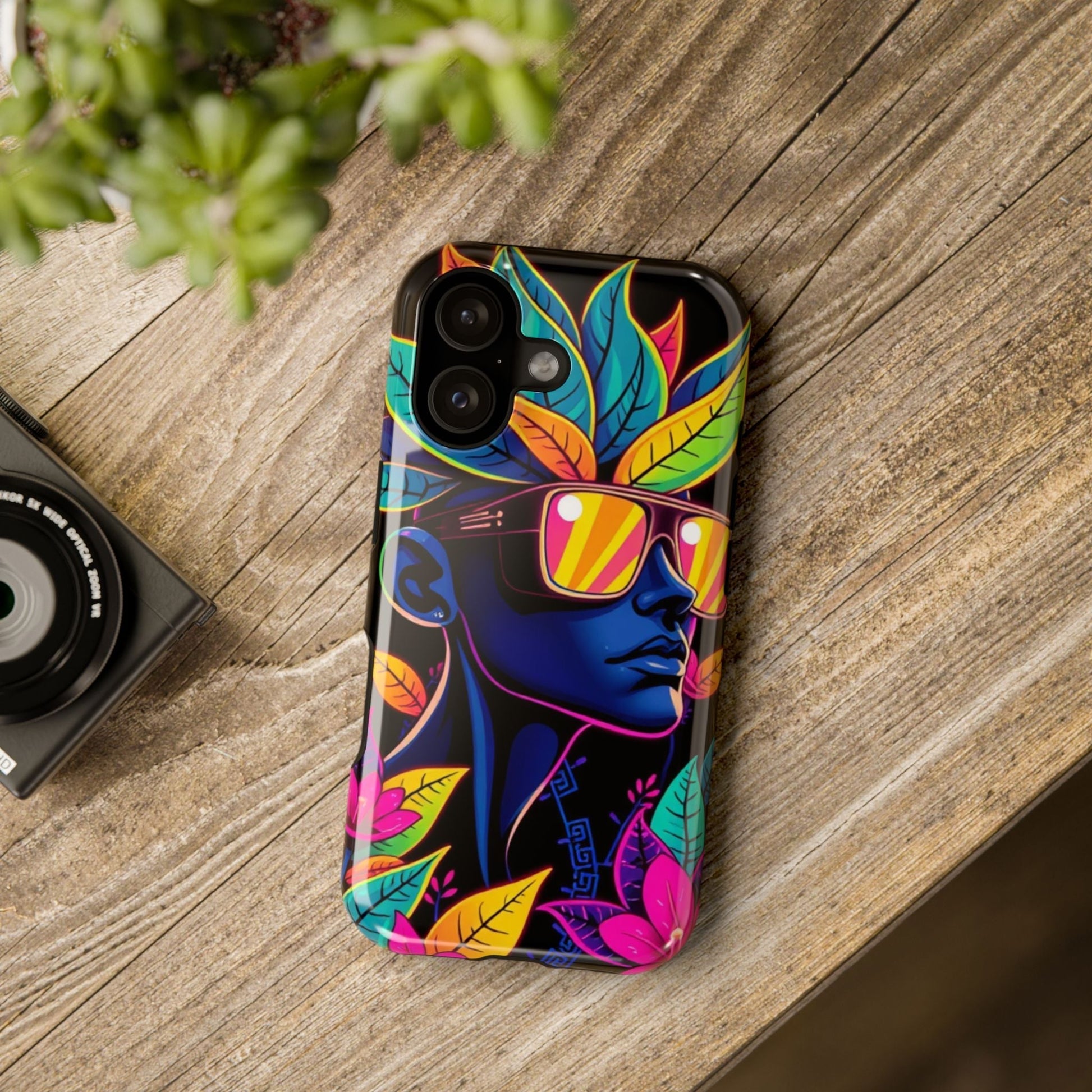 Neon Punk • Apple iPhone 17 Pro • MagSafe® Tough Case phone case by Black Hat Pixels