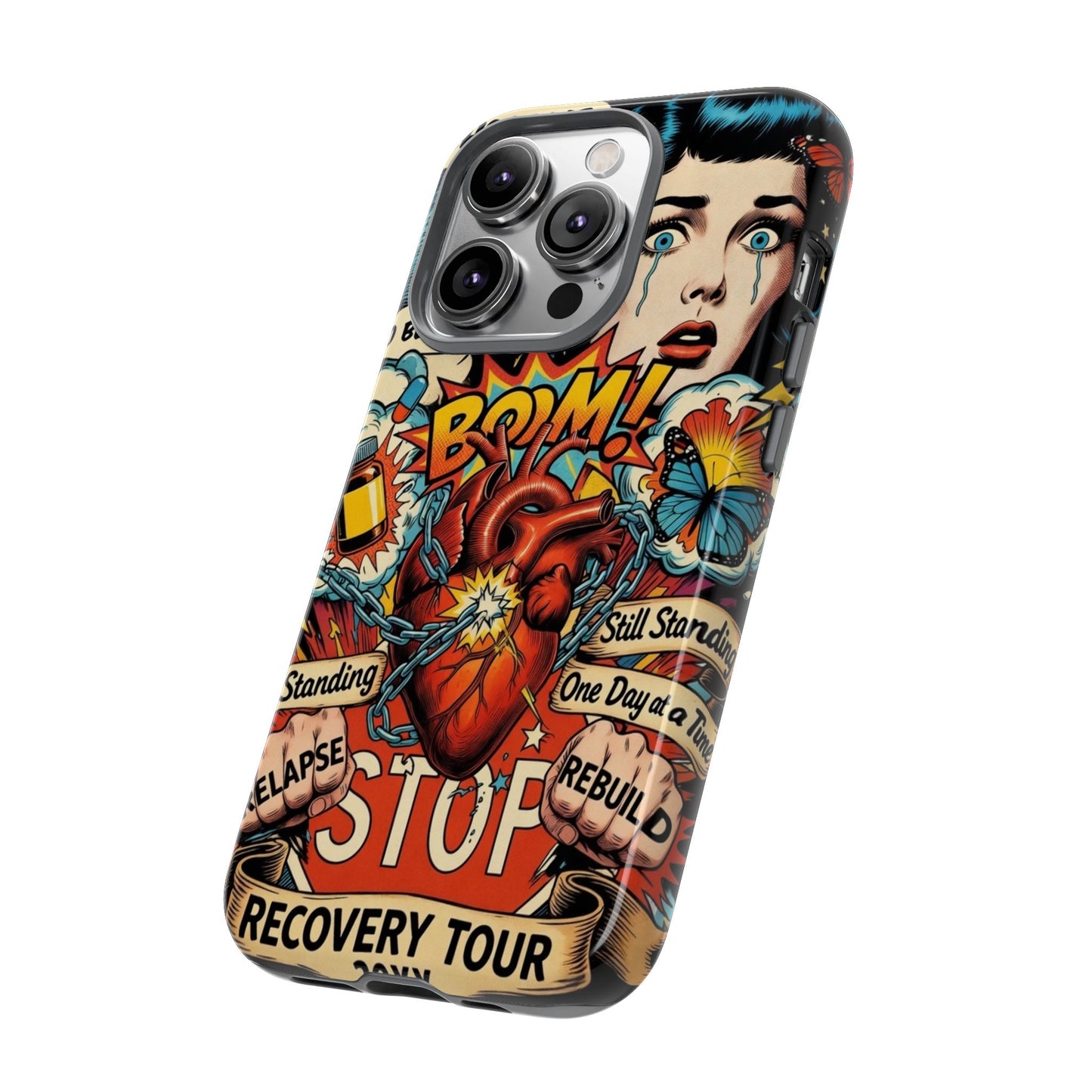 Chain-Breaker Chronicles • Recovery Works • Apple iPhone 14 • MagSafe® Tough Case phone case by Black Hat Pixels