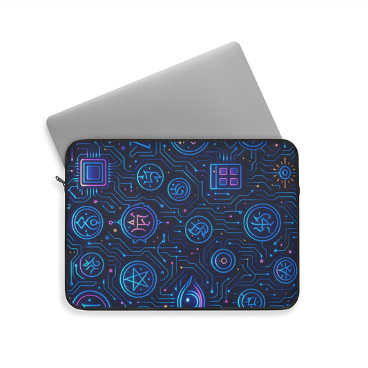 Cypher Glyphs • Single Zipper Laptop Sleeve