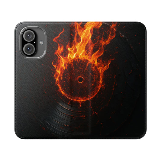 Vinyl Inferno • Apple iPhone 16 Flip Case